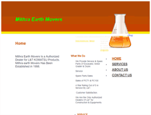 Tablet Screenshot of mithraearthmovers.com